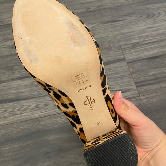 Cole Haan Air Morgan Leopard Haircalf Loafer Pumps - Picture 4 of 4